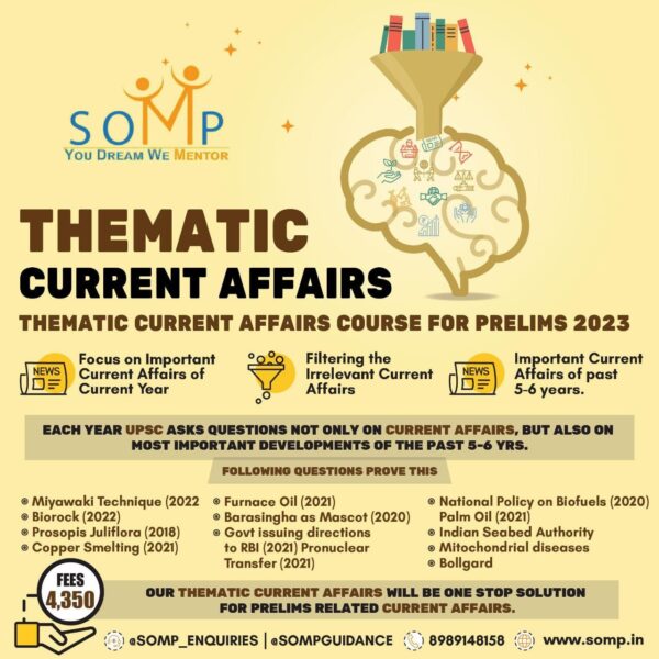 thematic current Thematic Current Affairs Course for Prelims 2023