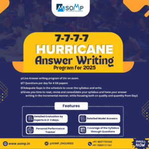 Hurricane 7-7-7-7 Live Answer Writing Batch 4 For Mains 2025