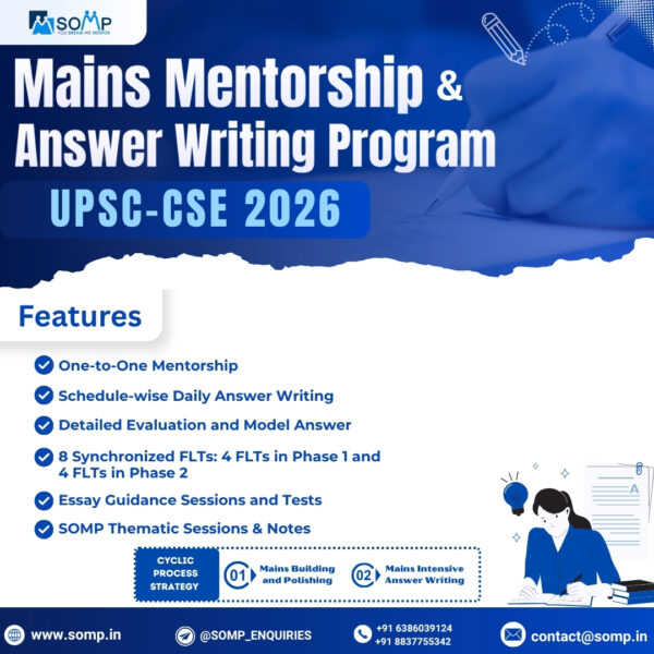 Mains Mentorship and Answer Writing Program for 2026 June Batch