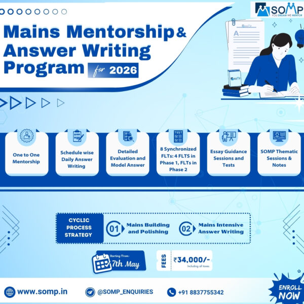 Mains Mentorship and Answer Writing Program for 2026 May Batch